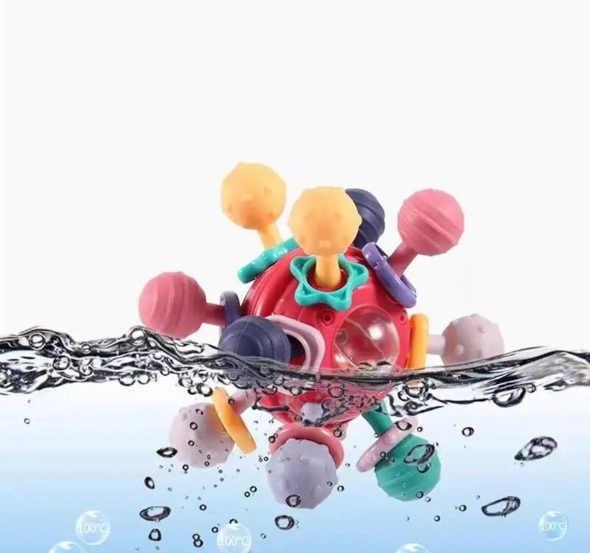 JUGUETE MORDEDOR DE SILICONA PARA LA DENTICIÓN - Tesoritos Baby