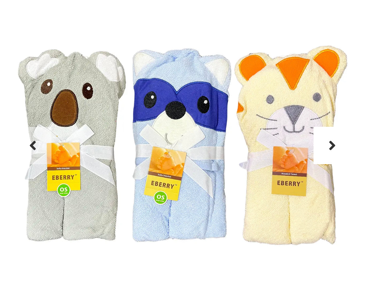 TOALLA DE ANIMALITOS. DE BAÑO 100% ALGODÓN - Tesoritos Baby