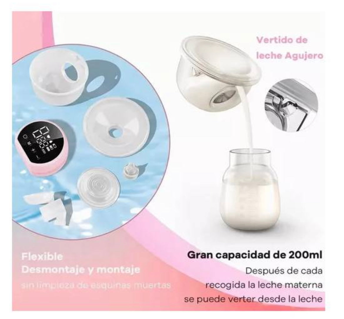 EXTRACTOR DE LECHE INALAMBRICO MANOS LIBRE - Tesoritos Baby