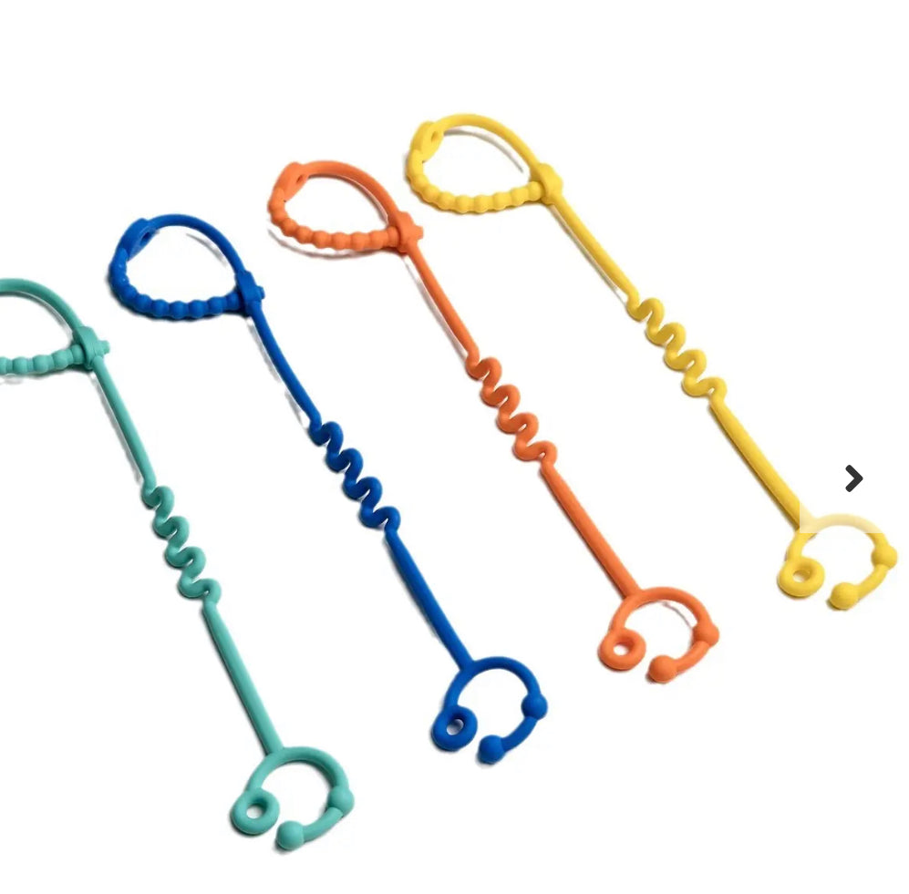 Cadena de Silicona Multifuncional para Portachupetes, Mamaderas y Juguetes