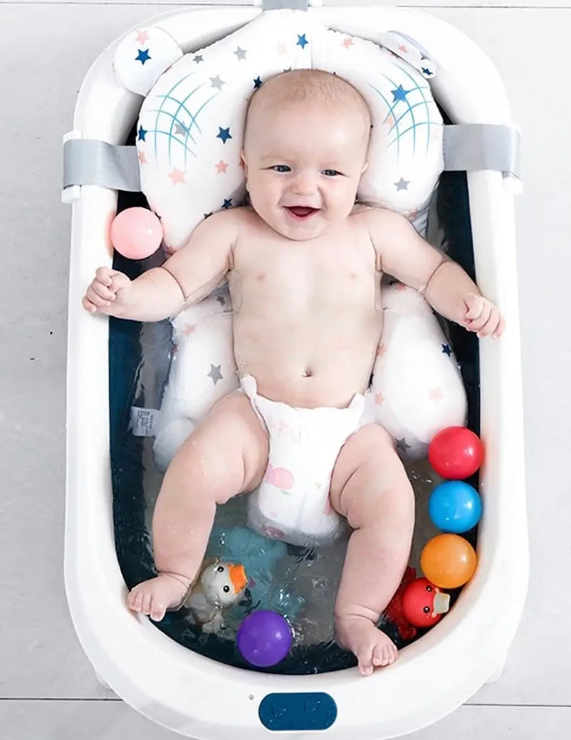 COJÍN DE BAÑO Y APOYO DE BAÑERA PARA BEBÉS. - Tesoritos Baby
