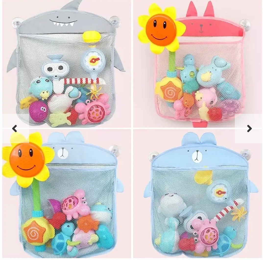 BOLSA MALLA PARA JUGUETES Y MÁS PARA EL BAÑO - Tesoritos Baby
