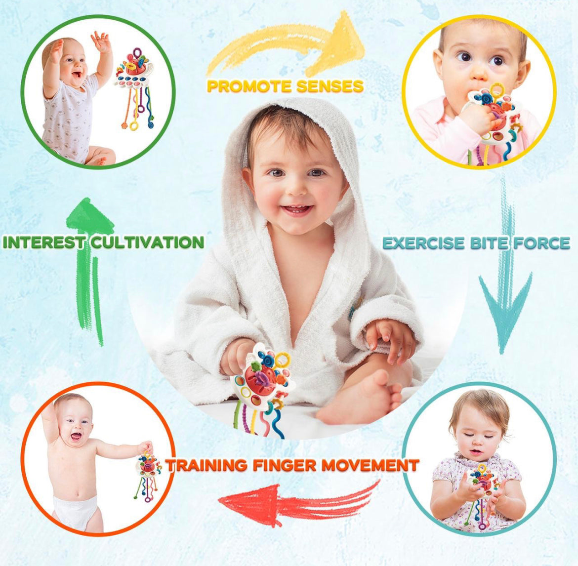 JUGUETE MONTESSORI DE CUERDAS - Tesoritos Baby