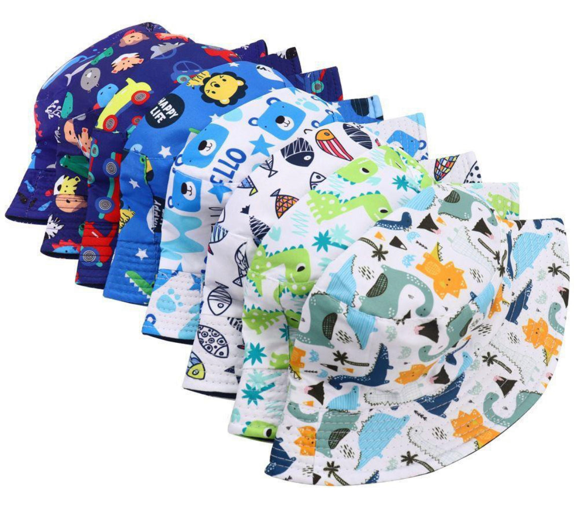 SOMBREROS REVERSIBLES PARA NIÑAS Y NIÑOS 1-4 AÑOS