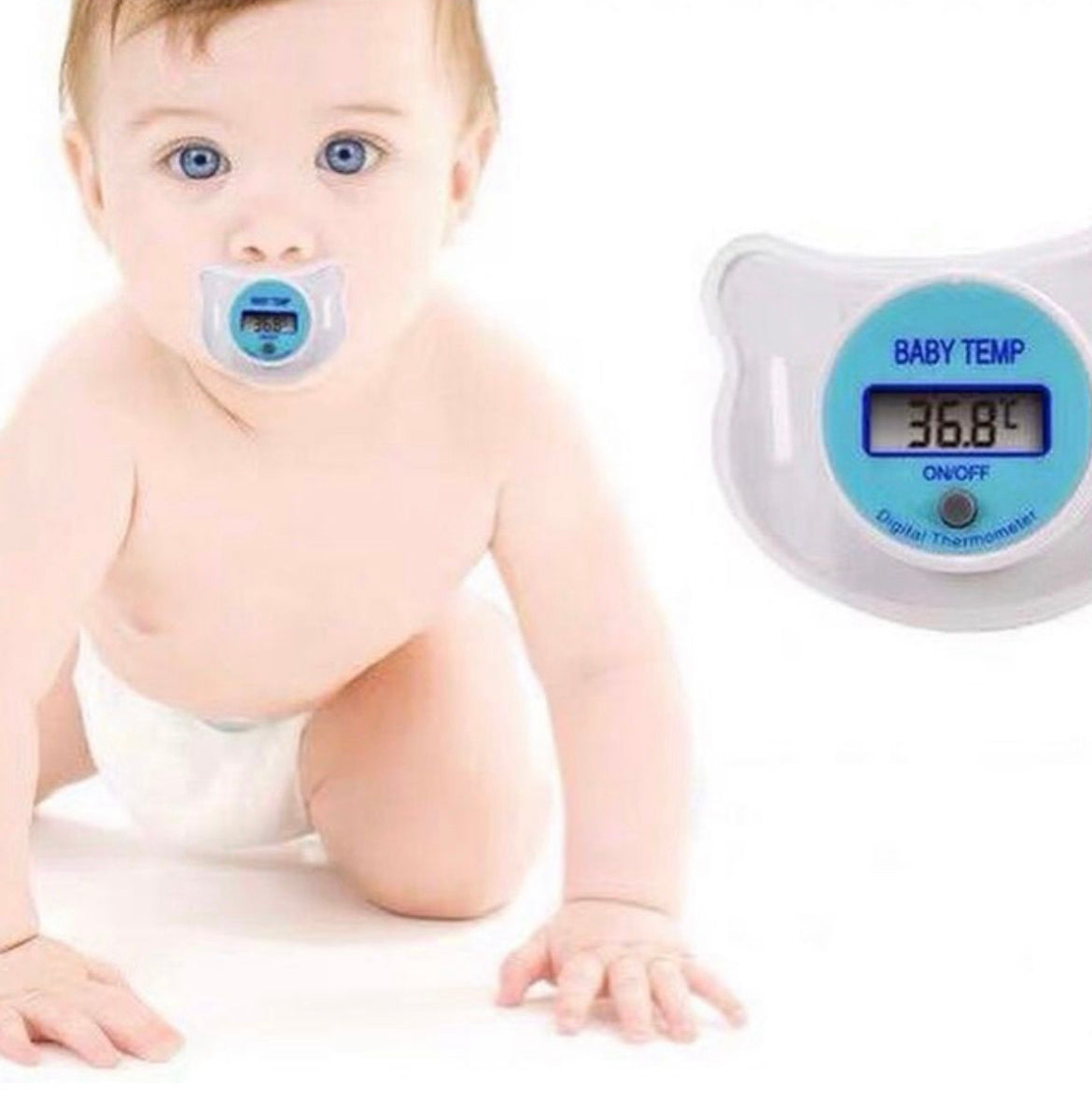 TERMÓMETRO ELECTRÓNICO CHUPETE PARA BEBÉ - Tesoritos Baby