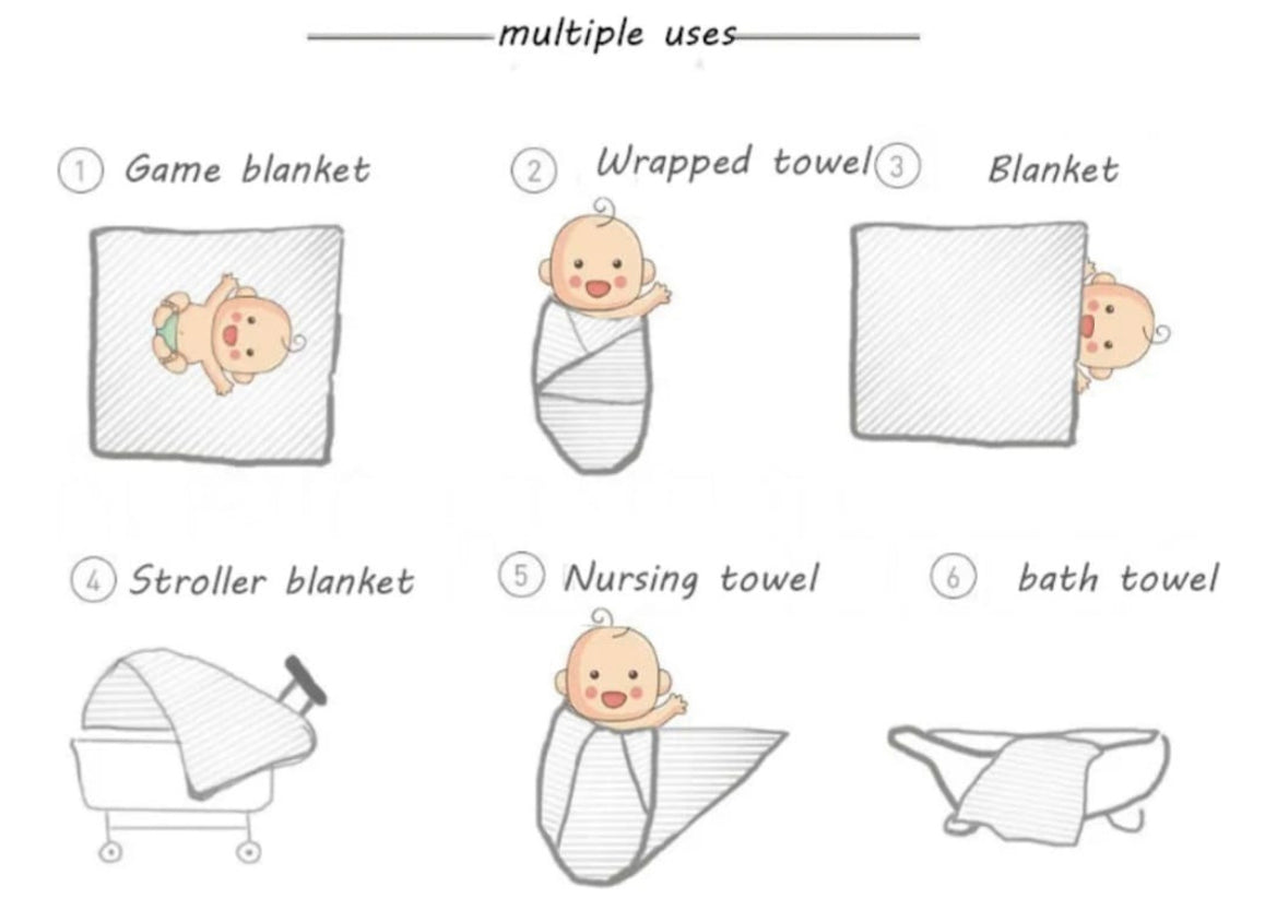 MANTA MUSELINA PARA BEBES - Tesoritos Baby
