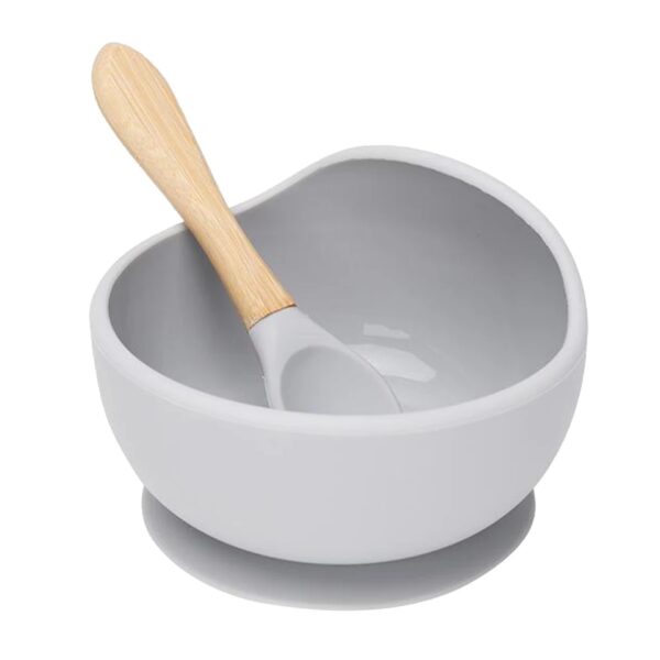 BOWL CON CUCHARA DE SILICONA PARA BEBÉS