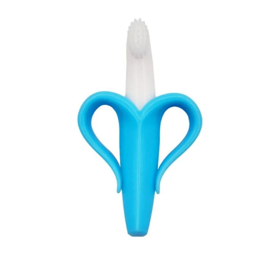 CEPILLO MORDEDOR DE SILICONA DISEÑO BANANA