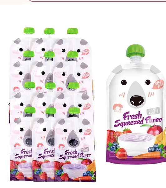 POUCH/BOLSA DE ALIMENTACIÓN REUTILIZABLE - Tesoritos Baby