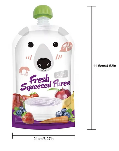 POUCH/BOLSA DE ALIMENTACIÓN REUTILIZABLE - Tesoritos Baby