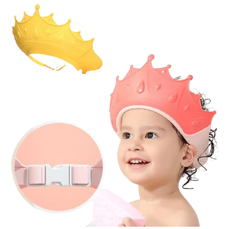 GORRO DE DUCHA PARA BEBÉ CORONA