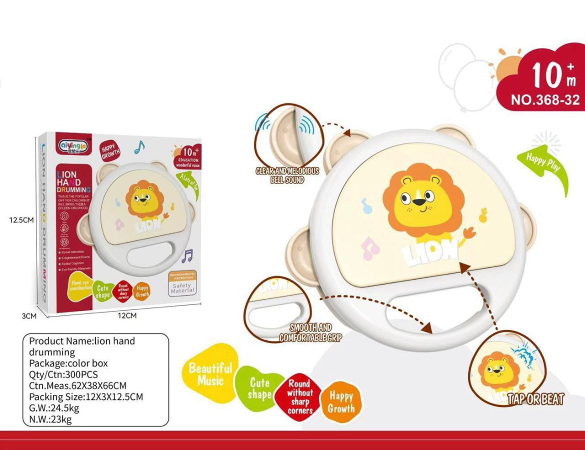 SONAJERO PANDERETA PARA BEBÉS - Tesoritos Baby